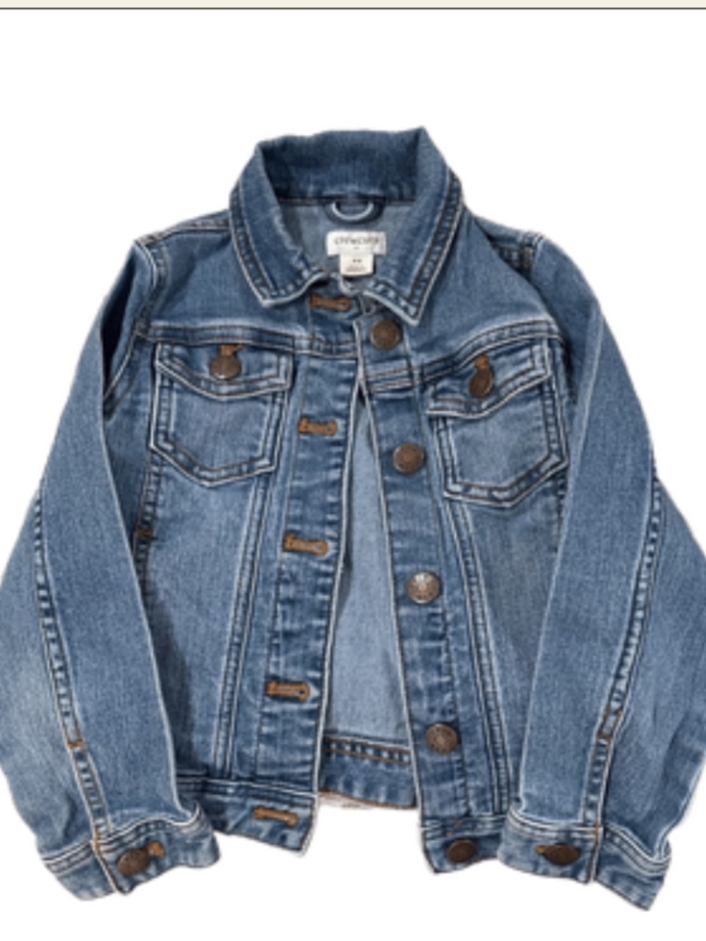 J.Crew Kids Blue Jean Jacket Size 4/5 | Denim | Button-Up | Fast Ship! - Picture 6 of 7